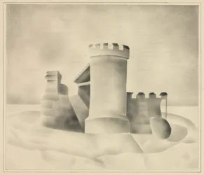 Ruïnes bij maanlicht, 1840