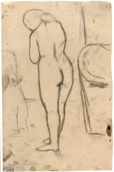 Tekening voor staande naakt, c.1879