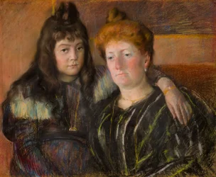 Madame Gaillard en haar dochter Marie-Thérèse