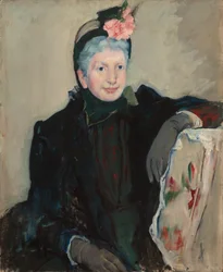Portret van een oudere dame