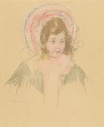 Sara met een hoed en jas, ca. 1904-1906