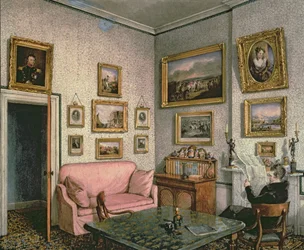 Studie van Kol. Norcliffe in Langton Hall, ca. 1837