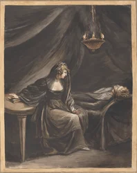 Lady Percy die de Slapende Hotspur Bekijkt