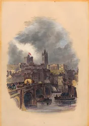 De Oude Tyne Brug, Moot Hall, St. Nicholas Kathedraal en Kasteel