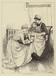 Illustratie voor Het Verhaal van een Verpleegster, door Honnor Morten