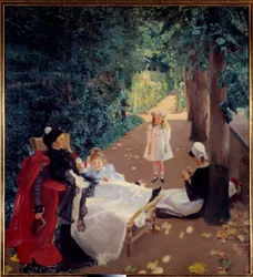 Nap in het park