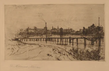 Newark, N.J., vanaf de Passaic