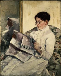 Le Figaro lezend, 1878