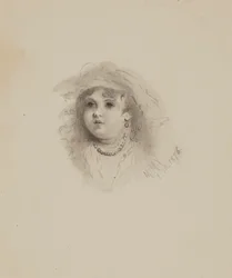 Ongetiteld Hoofd van een Kind, 1876