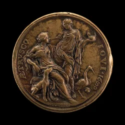 Allegorie van Waakzaamheid en Loyaliteit [achterkant], 1680