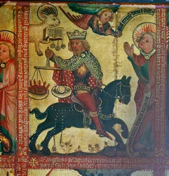 Schilderij van de keizer Titus, 14e eeuw