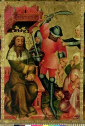 De slachting van de onschuldigen, detail uit Het altaarstuk van Grabow