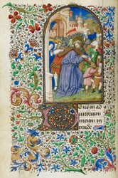 Getijdenboek voor Jean de Dunois, f.136v, ca. 1436-50 (verlucht handschrift)