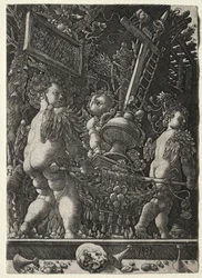 Engelen dragen de emblemen van de passie, 1533