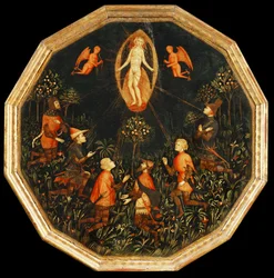 De triomf van Venus, aanbeden door zes legendarische minnaars, eerste helft 15e ...
