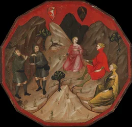 Een Wedstrijd tussen de Herders Alcesto en Acaten, ca. 1410