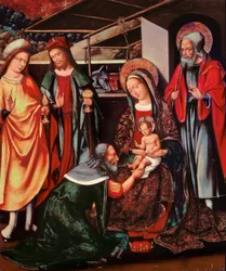 Aanbidding der Koningen, altaarstuk uit de kerk van Santa Maria Palau-Solita, Barcelona