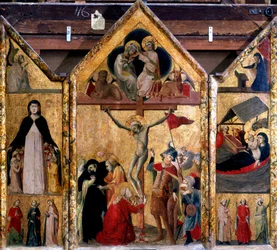 Drieluik met de Kruisiging als het centrale paneel, ca. 1333