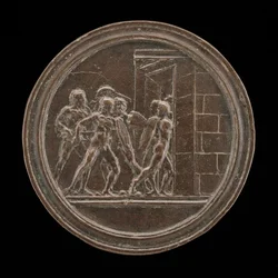 Soldaten die een poort aanvallen