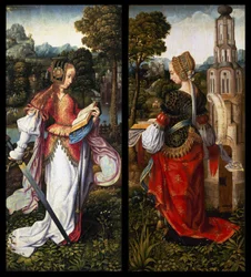 De heiligen Catharina en Barbara