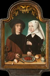 Zelfportret van de kunstenaar met zijn vrouw, 1496