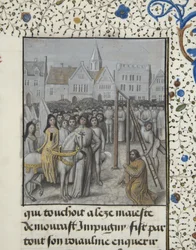 Ms 659 fol.78r De executie van Guillaume Hugonet
