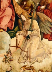 St. Michael die zielen weegt (detail)