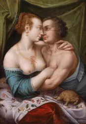 Elegant Liefdeskoppel, ca. 1600