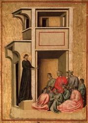 St. Cecilia en het verhaal van haar leven (detail) - altaarstuk, ca. 1290-1320