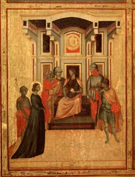 St. Cecilia en haar levensverhaal (detail)