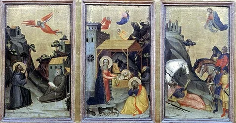 De stigmata van St. Franciscus, de geboorte en de bekering van St. Paulus