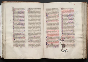 Het Gotha-missaal: Fol. 55v, tekst, ca. 1375
