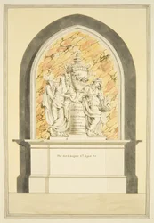 Graf van mevrouw Elizabeth Draper, overleden in 1835, in de kathedraal van Bristol