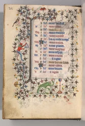 Getijdenboek van Karel de Edele, Koning van Navarra 1361-1425: fol. 10v, Oktober, ca. 1405