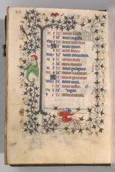 Getijdenboek van Karel de Edele, koning van Navarra 1361-1425: fol. 11v, november, ca. 1405