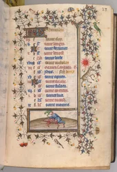 Getijdenboek van Karel de Edele, Koning van Navarra 1361-1425: fol. 12r, December, ca. 1405
