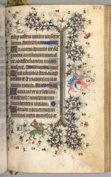 Uren van Karel de Edele, Koning van Navarra 1361-1425: fol. 182r, Tekst, ca. 1405