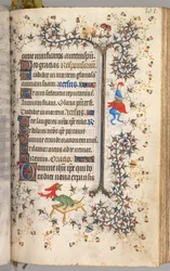 Getijdenboek van Karel de Edele, Koning van Navarra 1361-1425: fol. 191r, Tekst, c. 1405
