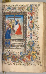Getijdenboek van Karel de Edele, Koning van Navarra 1361-1425: fol. 192r, Kruisafneming, ca. 1405