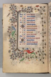 Getijdenboek van Karel de Edele, Koning van Navarra: fol. 1v, Januari