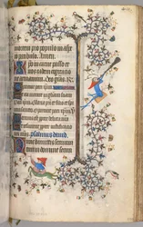 Getijdenboek van Karel de Edele, koning van Navarra 1361-1425: fol. 200r, tekst, ca. 1405