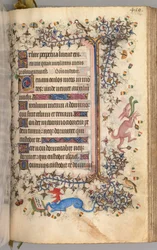 Getijdenboek van Karel de Edele, Koning van Navarra 1361-1425: fol. 204r, Tekst, ca. 1405