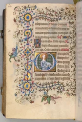 Uren van Karel de Edele, Koning van Navarra, fol. 299v, St. Agnes