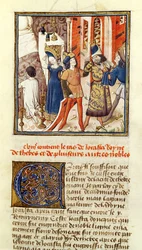 Ms 622 fol.12 Jocasta, koningin van Thebe, uit 