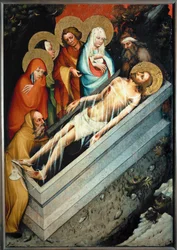 Graflegging van Christus (tempera op hout)