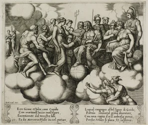Venus en Cupido Pleiten voor Jupiter en Andere Goden