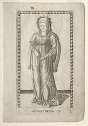 Rekenkunde uit de Tarocchi, serie C: Vrije Kunsten, #25, voor 1467