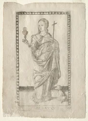 Geloof uit de Tarocchi, serie B: Kosmische Principes & Deugden, #40, voor 1467