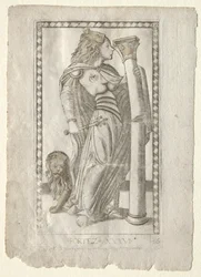 Forteza uit de Tarocchi, serie B: Kosmische Principes & Deugden, #36, voor 1467