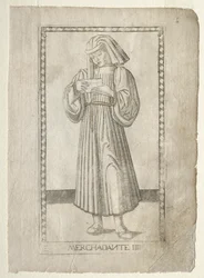 De Koopman uit de Tarocchi, serie E: Condities van de Mens, #4, voor 1467
